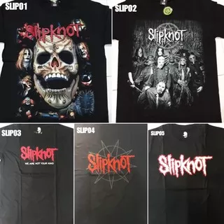 Kaos Slipknot Tshirt Metal Rock Band Black Label