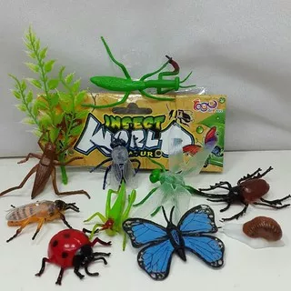 Mainan Serangga Karet Murah Bagus Mirip Asli Awet Insect World Nature