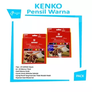 Kenko Pensil Warna Color Pencil 24 Warna CP-24FNW [ SET ]