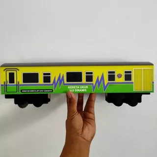 Miniatur Kereta Api Kayu Gerbong Kereta Ukur Uji Dinamis - KERETA API KAYU SURABAYA