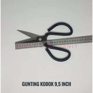 GUNTING KODOK BESAR BULAT SERBAGUNA KAIN SENG KULIT KARET KERTAS TAJAM TAILOR SCISSORS 9,5 INCH 23CM