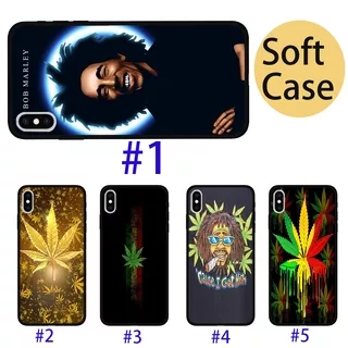 Vintage Bob Marley Reggae Weed Casing Silicone Rubber For iPhone XS Max 6 6s Plus 11 Pro SE 5 5s 7 8 X XS XR Soft Phone Case Cover Shockproof