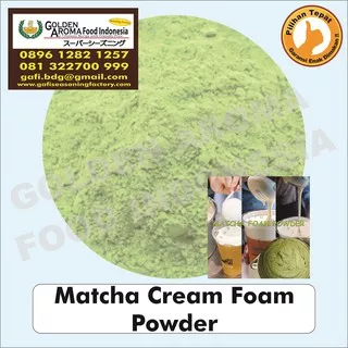 Matcha Foam Powder 1 Kg Bubuk Matcha Green Tea Cream Foam Powder Enak Murah Halal Aman Cheese GAFI
