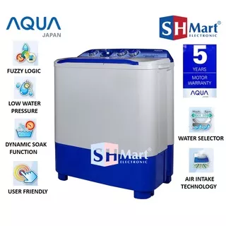 MESIN CUCI 2 TABUNG 7 KG AQUA QW-781XT / QW781XT / QW781XT GARANSI RESMI (MEDAN)