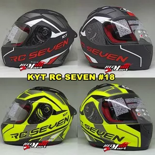 KYT RC7 #18 Helm KYT RC Seven Helm FullFace Helm KYT Murah Helm Full Face (2KG)