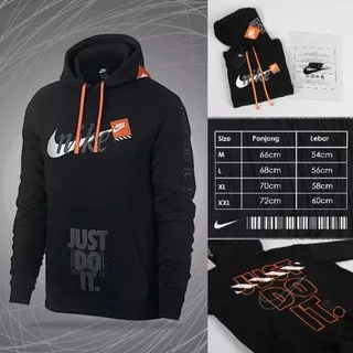 SWEATER JUMPER HOODIE NIKE JUST DO IT (BLACK) IMPORT - SWEATER NIKE GRADE ORIGINAL