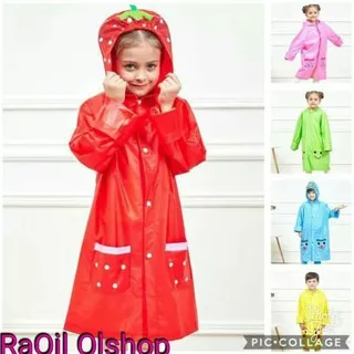 JAS HUJAN ANAK KARAKTER /jas hujan terusan/kids RAiNCOAT TERLARIS!