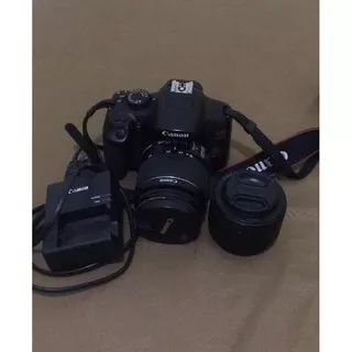 Kamera Canon EOS 1300D kit EF-S 18-55 mm like New free Tas Dan lensa fix