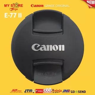 Lens Cap Tutup Lensa Lenscap Canon E-77II 77mm EOS R EF 24-70mm F2.8 L USM EF-S 10-22mm f3.5 16-35mm f2.8L 28-300mm f3.5L 70-200mm f2.8L 70-200mm f/2.8L 100-400mm f/4.5L 17-40mm f4L 24-70mm f/4L IS USM 24-105mm f3.5 IS STM EF 24-105mm f4L RF 24-105mm f4 L