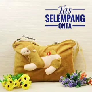 Tas Selempang Sling Bag Boneka Onta Unta Unik Lucu Murah Souvenir Oleh Oleh Haji dan Umroh