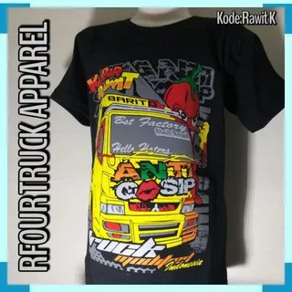 KAOS TRUCK ANAK ANTI GOSIP KURIR RAWIT UMUR 1 - 6 TH / KAOS ANAK TRUK MANIA TRUK AMS-182