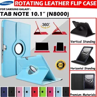 Samsung Galaxy Note 10.1 10 Inch GT N8000 Tablet Rotate Flip Book Cover Case Casing Sarung Kesing
