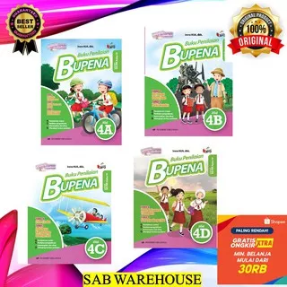 BUPENA KELAS 4 SD (BK. PENILAIAN) 4A,4B,4C,4D/K13N/BUKU ERLANGGA ORIGINAL 100%