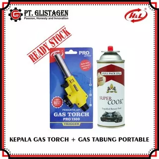 Gas Torch Blow Torch Kepala Blender Las Flame Gun Paket Gas kaleng