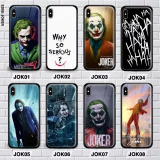 Custom case joker iphone 5/5s, 6/6s, 7/8, 6 plus/6s plus, 7 plus/8 plus premium case glass case