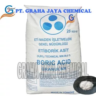 Boric Acid H3BO3, Asam borat - Pupuk nutrisi (Repack) 5KG