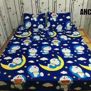 sprei homemade doraemon biru new