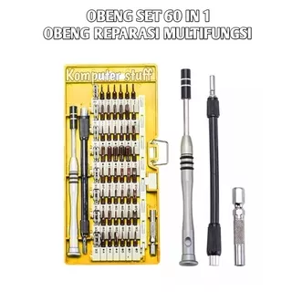 Obeng Set Reparasi 60 in 1 Obeng Magnetis Multifungsi - 6100A