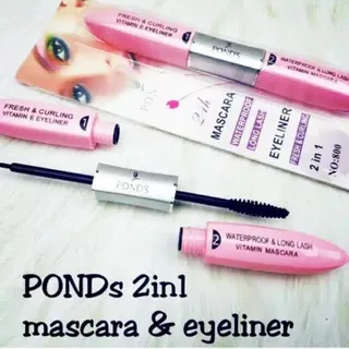 maskara POND`S Mascara & Eyeliner 2 in 1 Waterproof 24 H PONDS