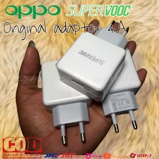 (NON PAKING) Batok Adaptor Charger Oppo Original OPPO SUPER VOOC 4,0A FAST CHARGING Kepala Cas