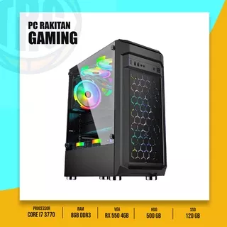 PC GAMING I7 3770 HDD 500GB VGA 4GB DDR5 RAM 8GB - PC GAMING - PC RAKITAN I7 3770 HDD 500GB VGA 4GB DDR5 4Gb DDR5, SSD 120GB, HDD 500GB