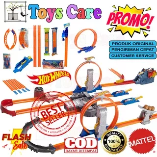 HOTWHEELS TRACK BUILDER SYSTEM 120 Cm INCLUDE KONEKTOR - TRACK 30 cm ORIGINAL MATTEL CURVE TRACK 180 DERAJAT TRACK CURVE 90 DERAJAT - TRACK 60 CM - PELONTAR - HW GROSIR HOT WHEELS GROSIR