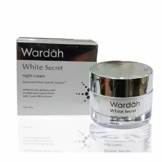 Wardah White Secret Night Cream 30gr/Krim Pemutih/Krim Wajah/Krim Pencerah/Kosmetik/Wardah/Kosmetik