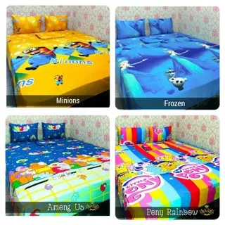 SPREI HOMEMADE | SPREI KARAKTER | SPREI KARAKTER ANAK | SPREI AMONG US | SPREI MINION | SPREI FROZEN | SPREY LITTLE PONY | SPREI PROMO!!!