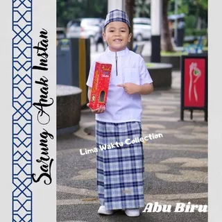 Sarung Rok Anak Instan & peci - sarung anak instan - sarung instan anak - sarung peci anak - baju anak muslim - baju anak muslim murah - baju muslim anak murah - baru muslim anak laki - setelan anak muslim