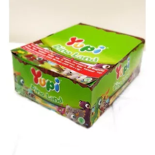 Yupi Dino Land  Permen Box ( 8gram x 24 pcs ) permen jelly gummy