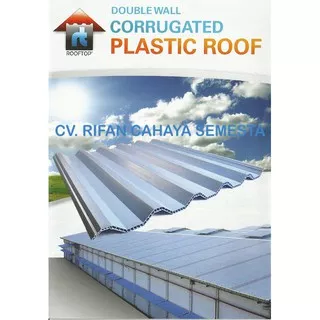 Atap UPVC Rooftop - 3 Meter ( Atap Dingin & Ringan )