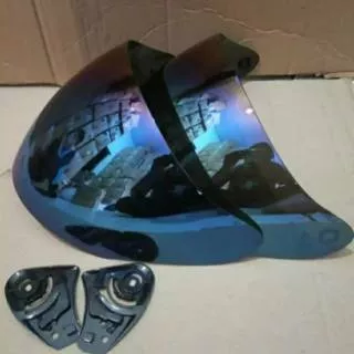 KACA / VISOR HELM KYT DJ MARU KACA HELM KYT GALAXY KACA HELM INK CENTRO BIRU SILVER PELANGI