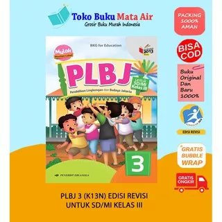 BEST SELLER PLBJ MULOK 3 SD/MI Kelas III K13N - BKG ERLANGGA