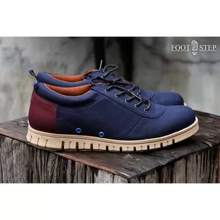 POLKA NAVY | FOOTSTEP FOOTWEAR | Sneakers Casual Sport Kasual Kasual Original Bandung Pria/CowoK