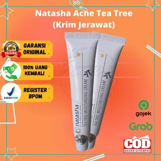 Natasha Skincare Acne Tea Tree Moisturizer Cream Krim Pagi Malam Jerawat Pelembab Wajah Muka BPOM ACNETEATREETUBE