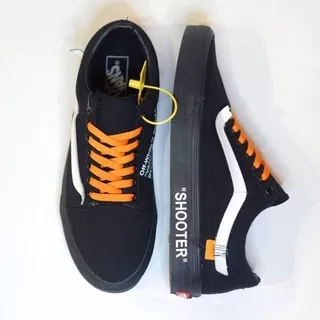 Sepatu Vans Old Skool Shooter Black Premium Bnib / 1:1 Mirror (kode ICC) Made in China Sepatu Sneakers Pria Keren