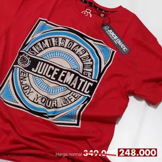 T-shirt Juice Ematic Mtss Tumhi Red Original Planet Surf