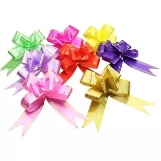 Pita Serut Hiasan Parcel Souvenir Pita Tarik Flower Ribbon Pita Kado