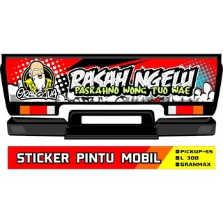 Stiker Pintu Mobil PICK UP Cap Orang Tua Mobil L300 / Carry SS / Futura / Grand Max - KODE 01 - Mart2022