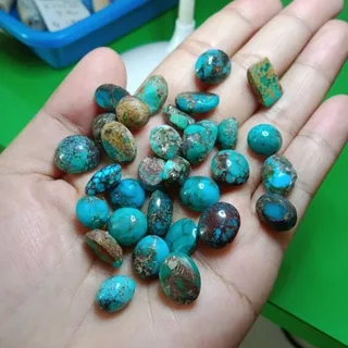 Natural batu akik pirus persia urat warna biru hijau murah