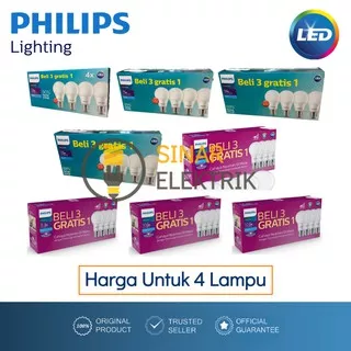 Lampu Philips LED Paket 5 6 7 8 9 10 11 12 Watt W Multipack Essential Ess 5W 6W 7W 8W 9W 10W 11W 12W