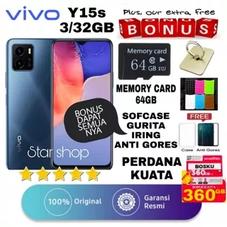 VIVO Y15s RAM 3/32GB GARANSI RESMI VIVO INDONESIA - Vivo Y15s