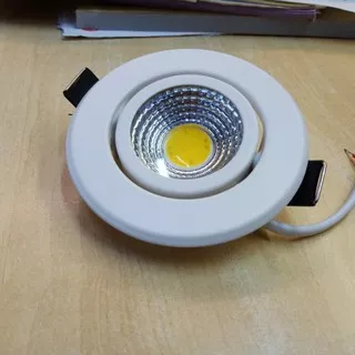 Lampu Downlight LED Spot sorot 5W 5 w watt COB 5watt GARANSI spotlight putih kuning warm white 5watt