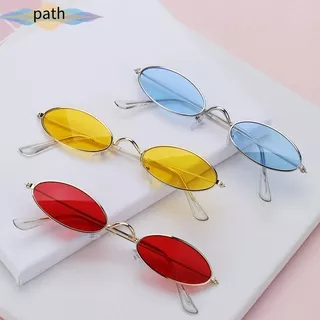 PATH Retro Vintage Shades Fashion Design Eyeglasses Oval Sunglasses Accessories Men and Women Small Frame Summer Sun Glasses