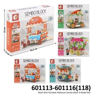 Mainan Block Mini Brick Lego Sembo Cart - 601113 601114 601115 601116