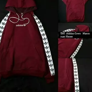 tie Jaket hoodie adidas tnt cowok cewek pria merah maroon pink hitam nevy hijau army  ??