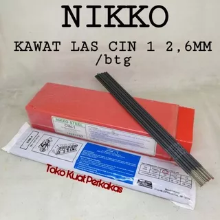 Kawat las CIN-1 2,6MM x 300MM NIKKON STEEL AWS A5.15 ENI-CI /batang