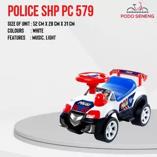 Mobil Mainan Anak Police SHP PC 579 Musik Lampu Dorong