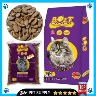 Makanan Kucing Bolt Makanan Kucing Murah Cat Food Makanan Kucing Bolt 800gr Makanan Kitten Kering