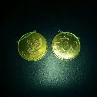 ZN123. Uang Koin Kuno Rp 500 Melati Besar